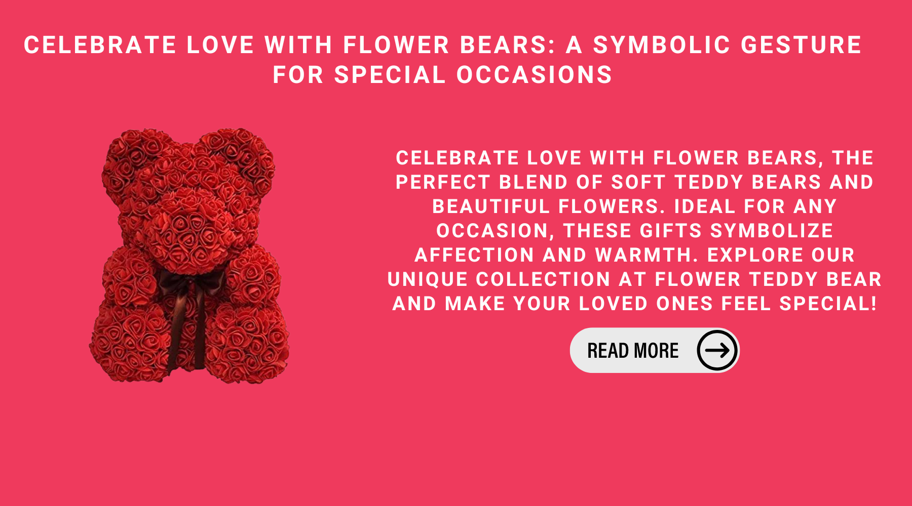 Celebrate Love With Flower Bears: A Symbolic Gesture For Special Occasions