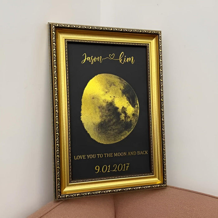 Custom Moon Phase Couple Frame