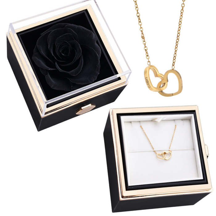 Custom Necklace Rose Box – Personalized Eternal Gift Set