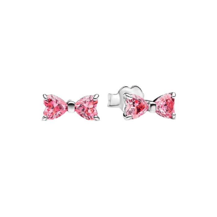 Twist Bow Ring Set With Cubic Zirconia Accents