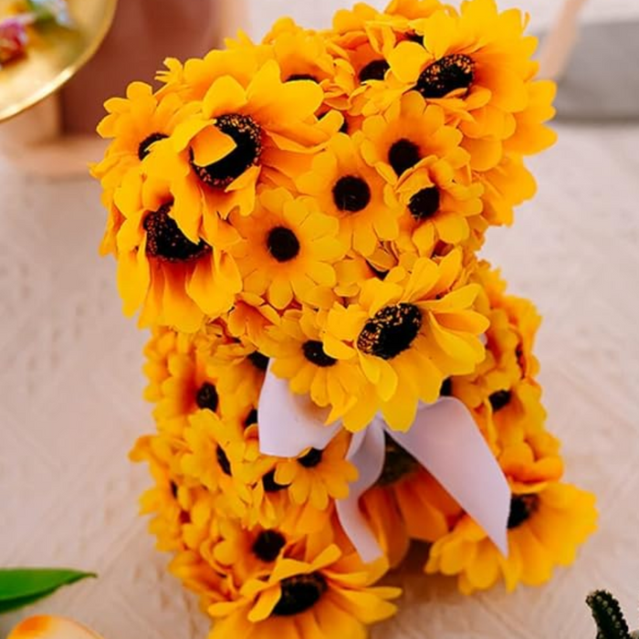 Sunflower Teddy Bear Doll – A Handmade Floral Gift Set