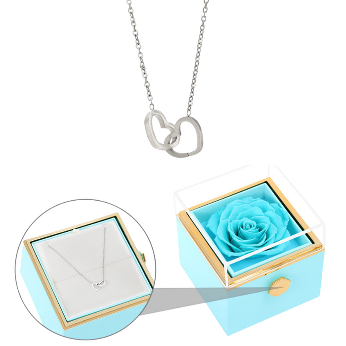 Custom Necklace with Rose Box