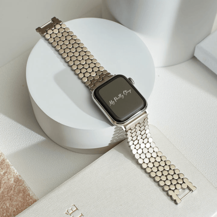 Honeycomb Stainless Steel Watch Band