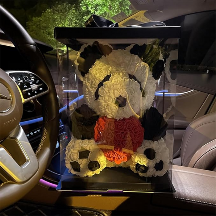 Rose Teddy Bear -  Decorative Gift Box And LED Lights