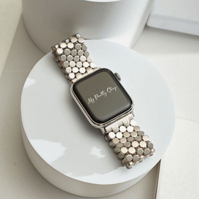 Honeycomb Stainless Steel Watch Band