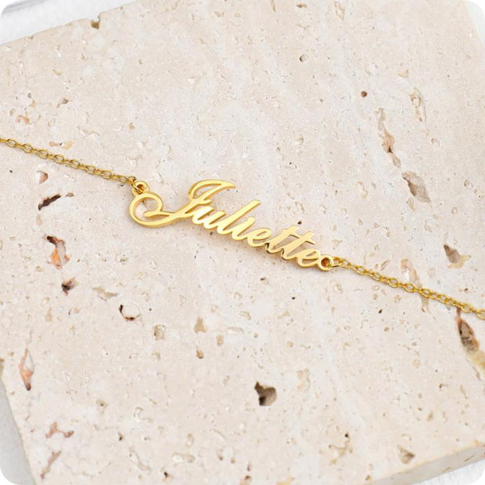 Engraved Personalized Name Anklet