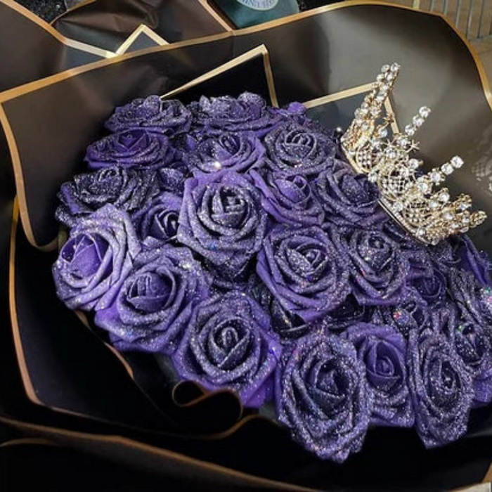 Glitter Rose Bouquet Perfect Graduation Gift