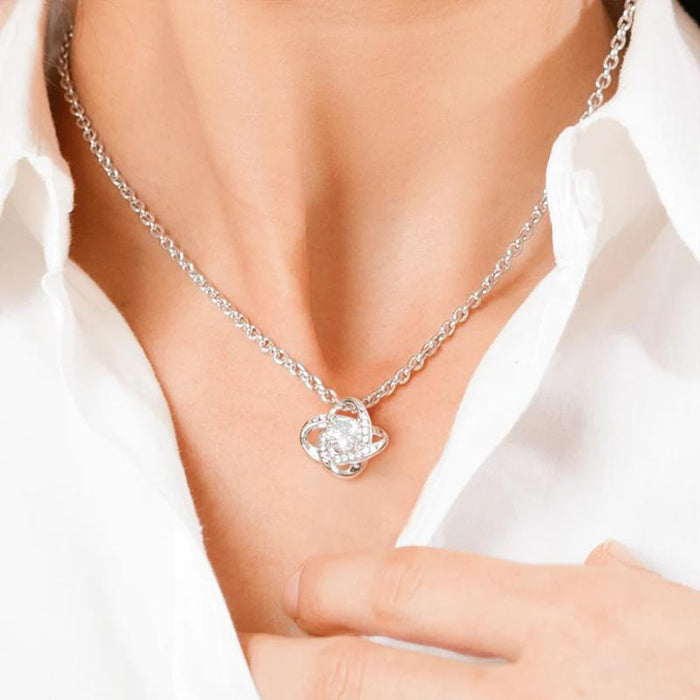 Elegant Mother Crystal Embrace Necklace