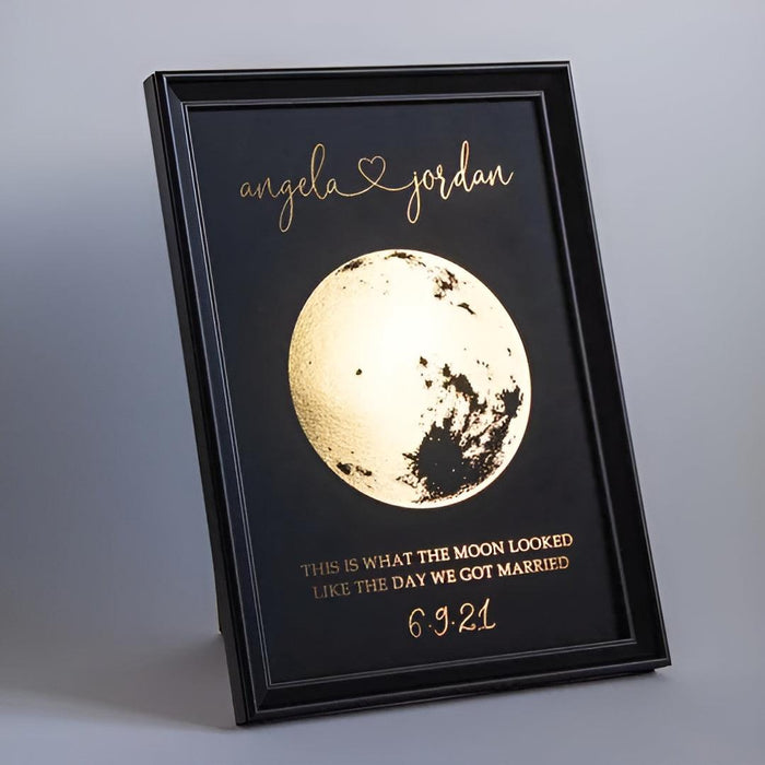 Custom Moon Phase Couple Frame