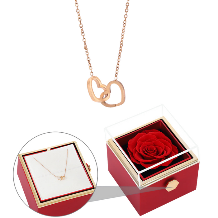 Custom Necklace Rose Box – Personalized Eternal Gift Set