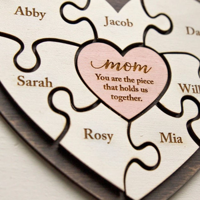 Personalized Mom Puzzles Name Sign