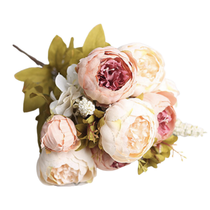 6 Head Artificial Rose Bouquet