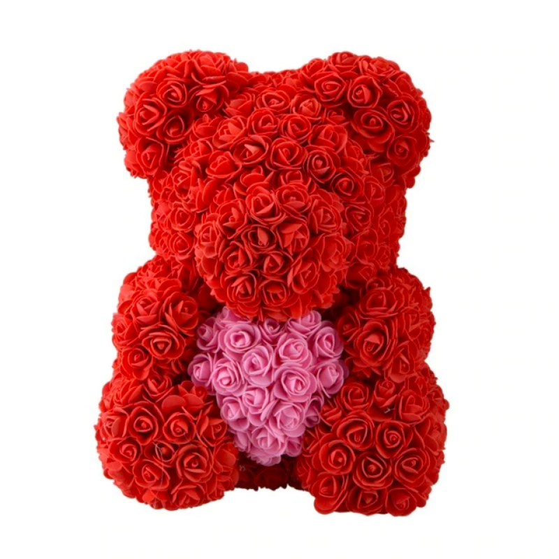 Large Rose Bear — Flower Teddy Bear