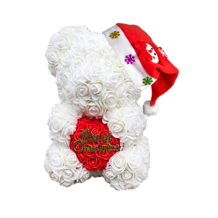 Christmas Hug Rose Bear