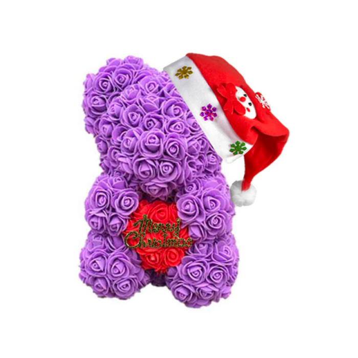 Christmas Hug Rose Bear