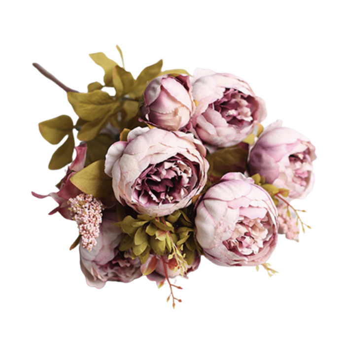 6 Head Artificial Rose Bouquet