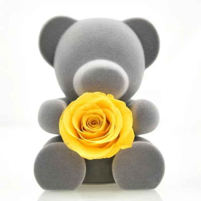 Mini Teddy Bear With Rose