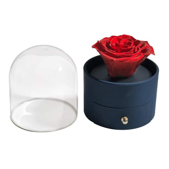 Single Rose Circular Gift Jewelry