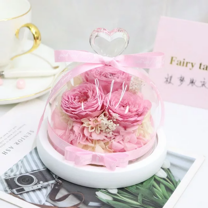 Mini Preserved Rose Bouquet Dome